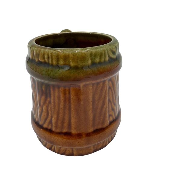 Vintage Woody Coffee Mug Barrel Wood Grain - Picture 4 of 7
